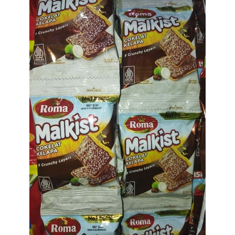 

Biskuit Roma Malkist Coklat Kelapa Rtg Isi 11pcs