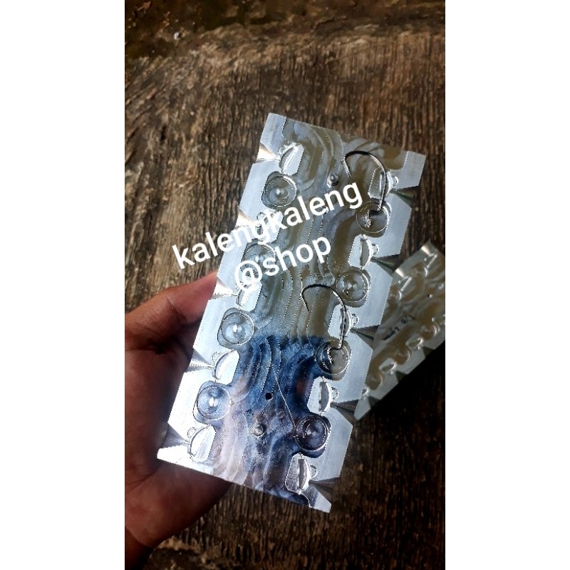 cetakan kail worm hook ( 1/0  1.5 gram 2/0  2.5 gram 3/0  3 gram 4/0  4 gram 5/0  5 gram )