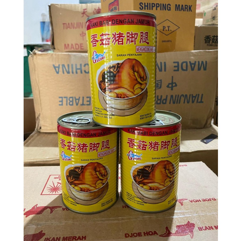 

YZTC2508 Gulong Pork Leg with Mushroom Kaki Babi dalam Kaleng 397gr