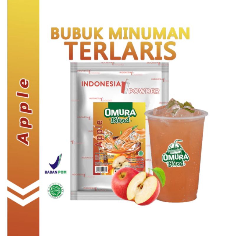 

Apple 1Kg / Indonesia Powder / Bubuk Minuman Berkualitas / Omura Blend