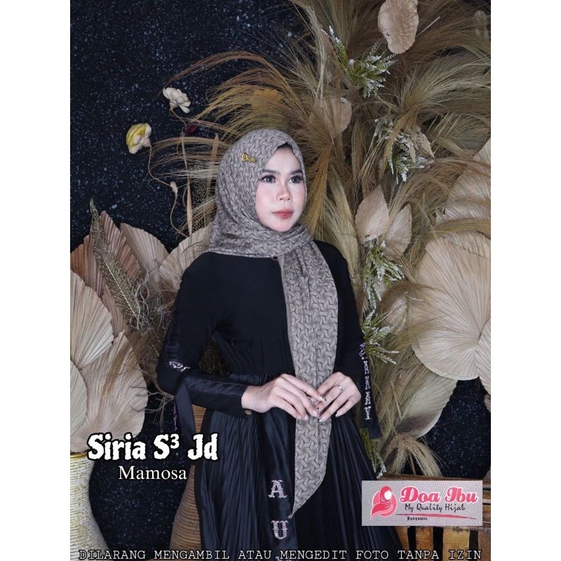 Hijab Daily Segitiga Instan Belah S3 Mamosa by Doa Ibu