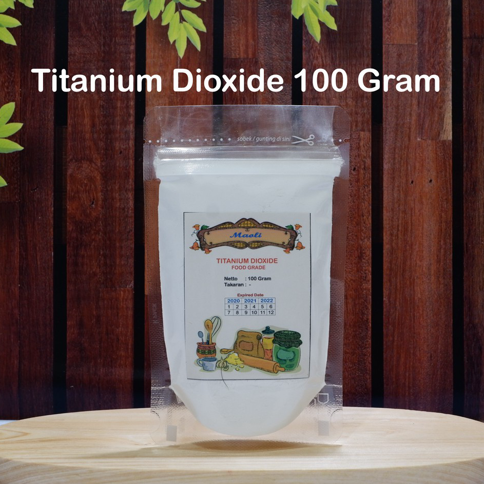 

LBVP3438 Titanium Dioxide 100 gram / TiO2 Food Grade / Bahan Pemutih Makanan Kosmetik / Opaque White 1170