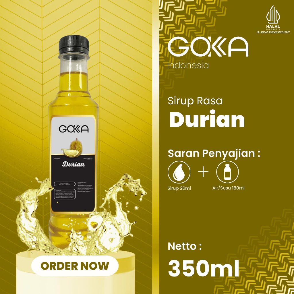 

Minuman Sirup Durian / Syrup Gokka Rasa Durian 350ml