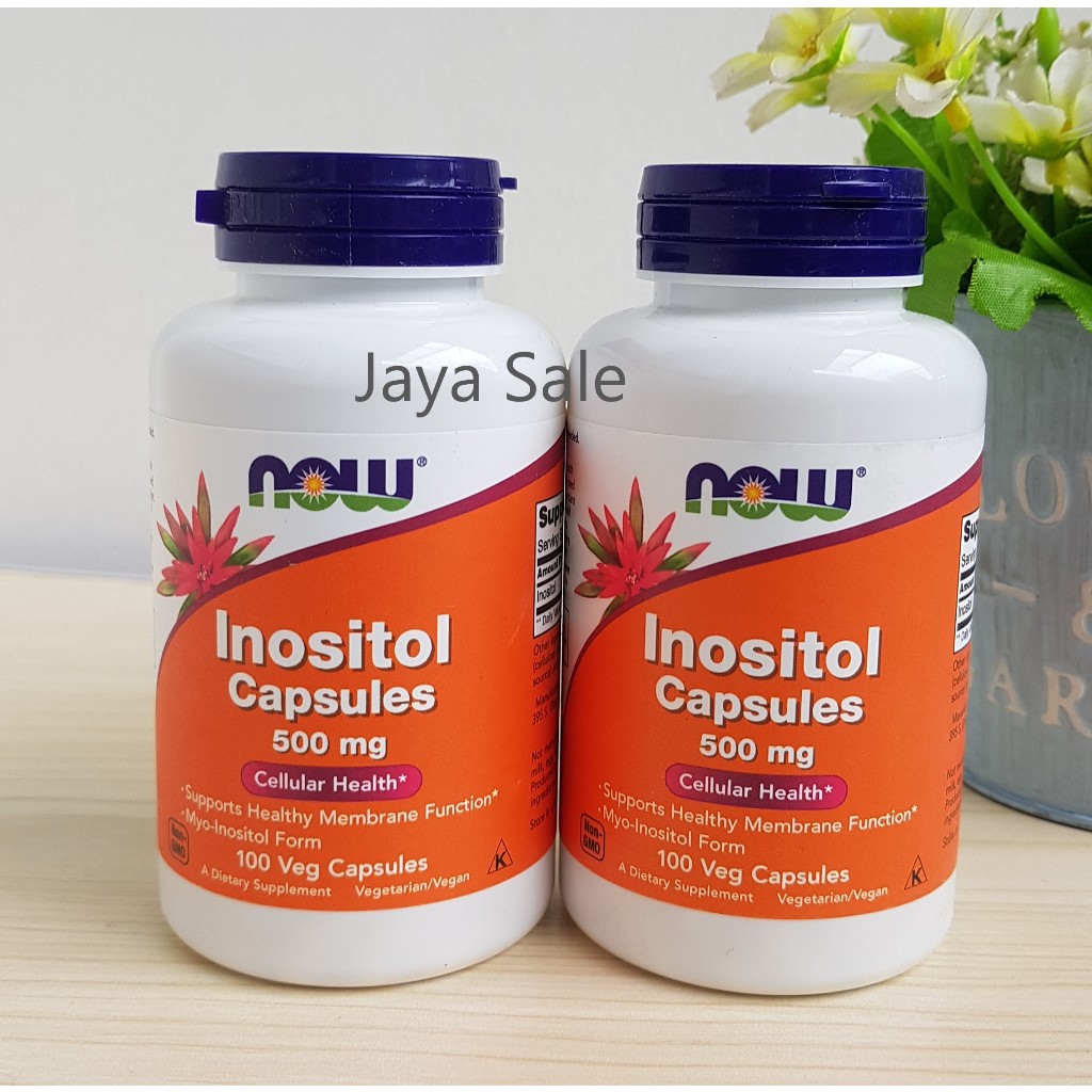 NOW Inositol Capsules 500 mg Inositol Kapsul 500 mg