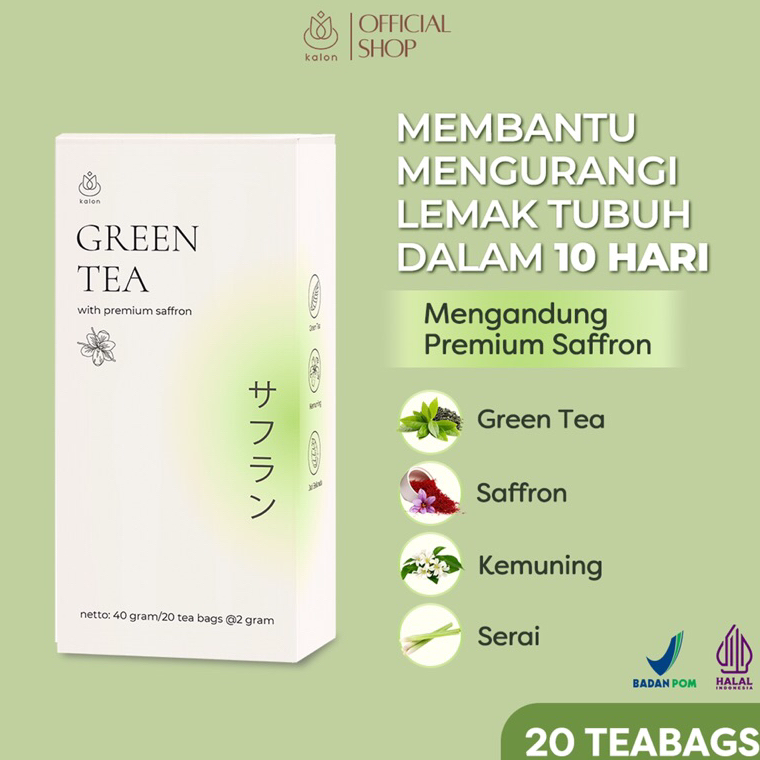

GLLQ0733 Kalon Teh Hijau Premium Saffron | Teh Diet Detoks | Suplemen Diet | Pelangsing Herbal | Kalon Greentea