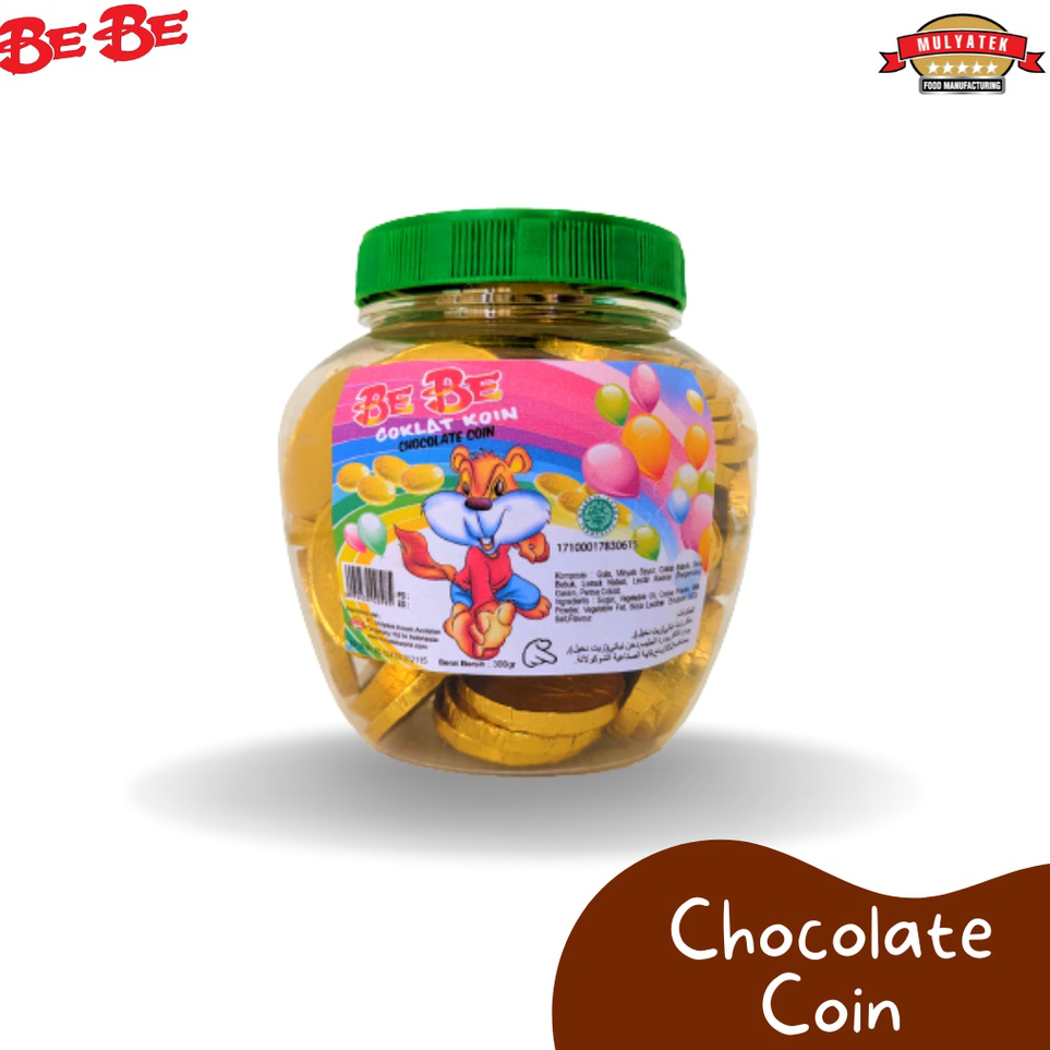 

Model Terkini BeBe Chocolate Coin Snack Coklat Koin Gurih 100 pcs Baru