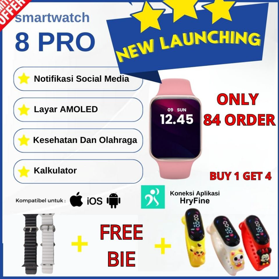 ➠ NEW LAUNCHING  Evercoin Smartwatch 8 PRO Jam Tangan Pintar p Special Edition ★★.