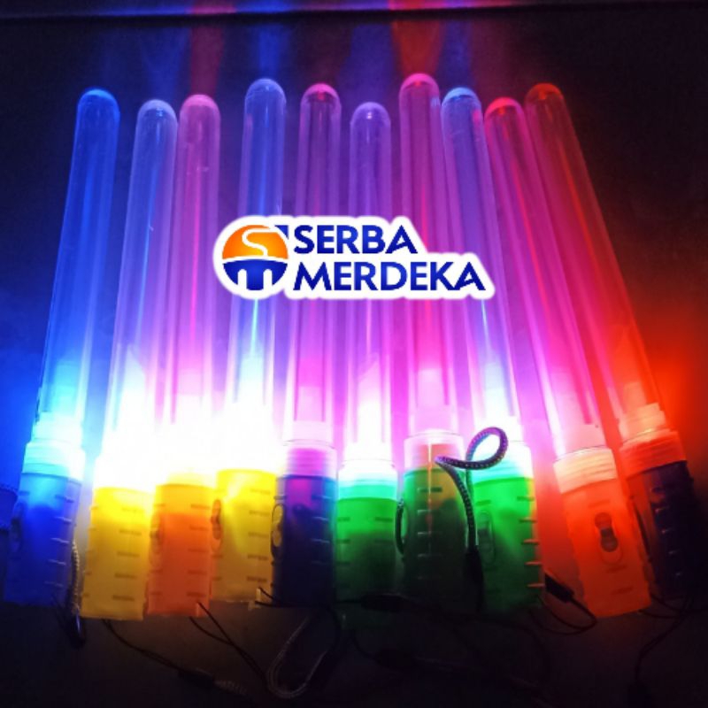 lampu takbiran lighstick led stik lampu nyala tongkat 18 cm jkt 48 kpop glow