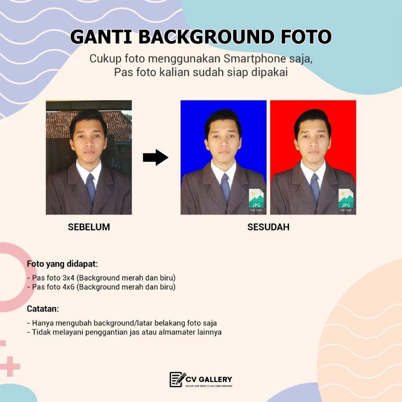 Ganti Background Foto Latar Merah & Biru (5 menit jadi)