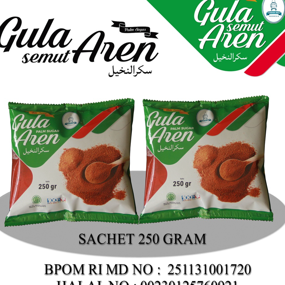 

Model Terkini Pondok Aren Gula Aren Bubuk Asli Grade A 250gr Gula Aren Semut Brown Sugar Asli Palm Sugar 250 gr gram Bpom Halal MUI