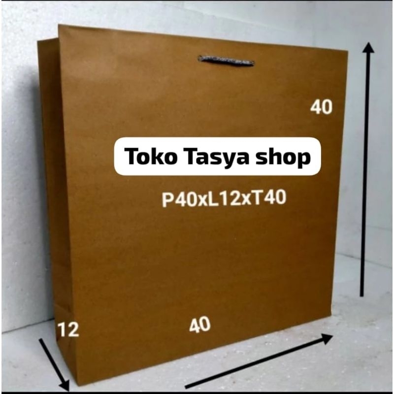 

Paper bag Tas belanja jumbo UK 40x12x40