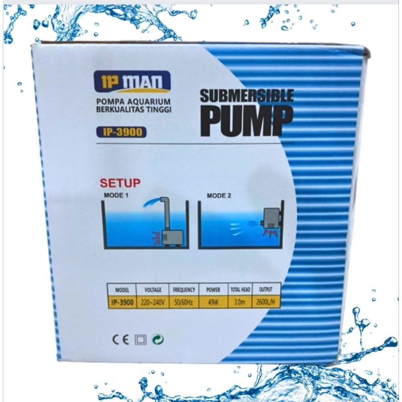 Pompa Kolam Hidroponik IP MAN IP 3900
