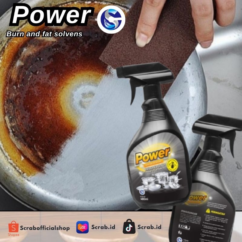 terlaris pembersih kerak panci / power degreaser / power black / pembersih panci gosong