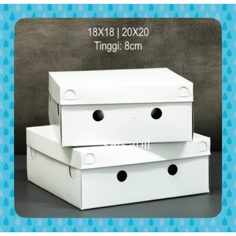 

Box nasi putih 18x18