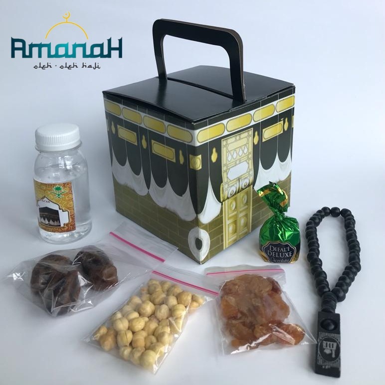 

Oleh Oleh Haji Dan Umroh + Tasbih Kayu + Coklat Turki | Dus Ka'bah / Dus Kabah