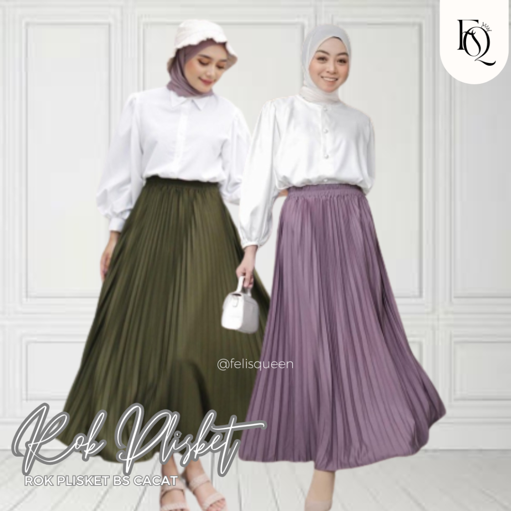 ROK PLISKET MURAH CUCI GUDANG BS / CACAT PRODUKSI TERMURAH/ROK PLISKET MAYUNG CACAT