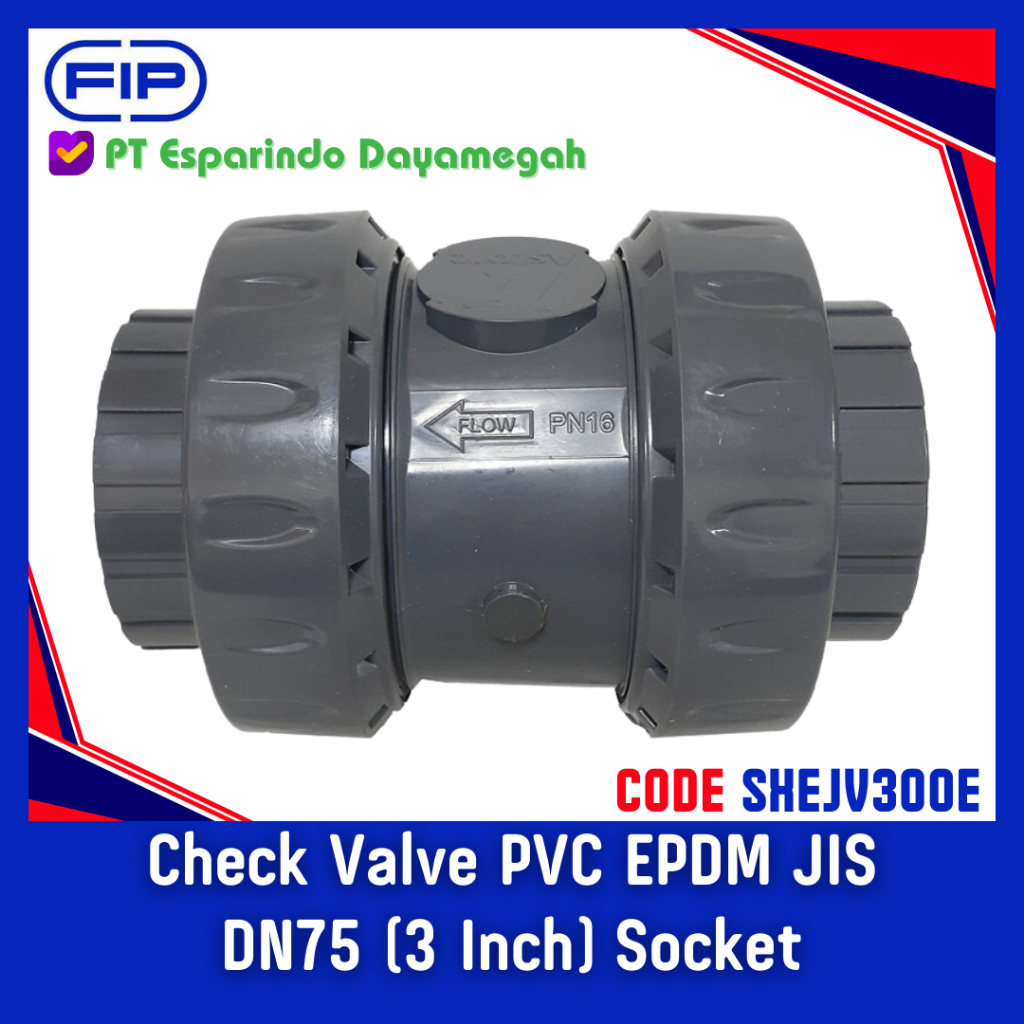 Check Valve PVC 3 inch Kolam Renang FIP Made in Italy