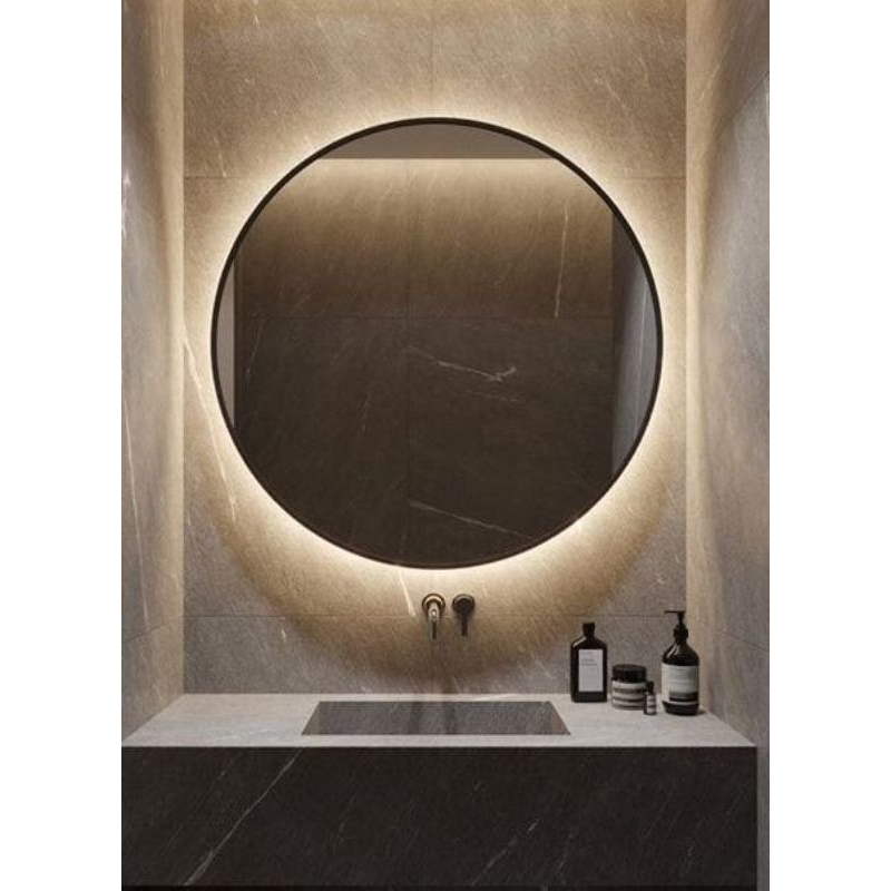 cermin lampu aesthetic