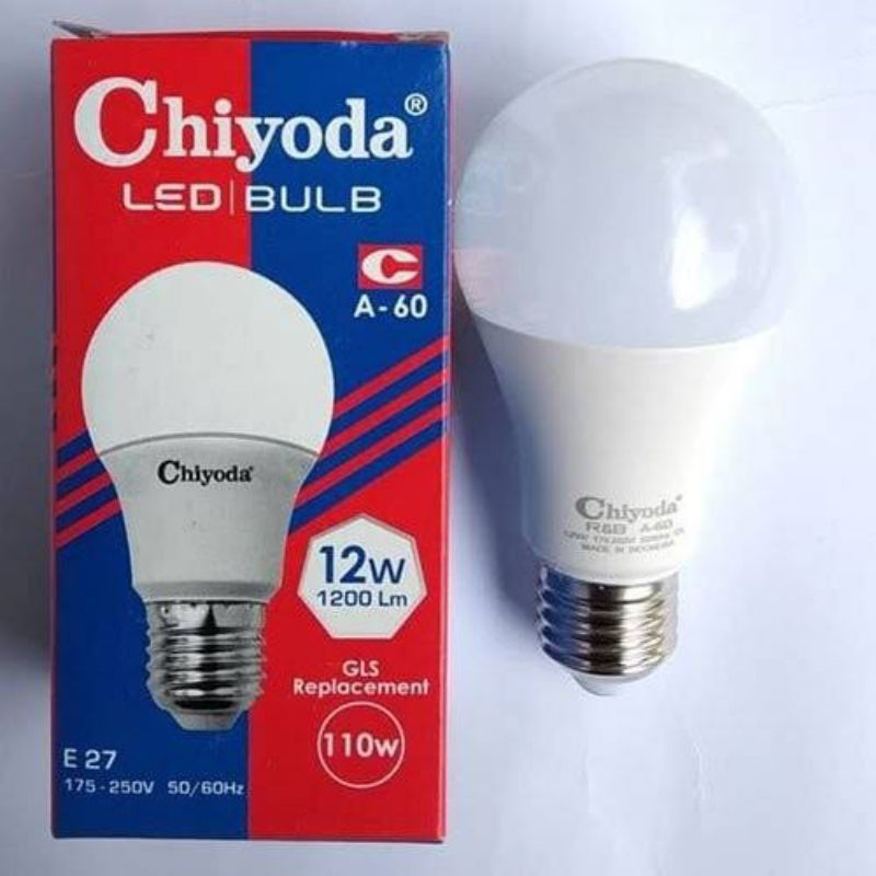 Lampu LED / LED Bulb 12W / 12 Watt Chiyoda R&B Merah Biru