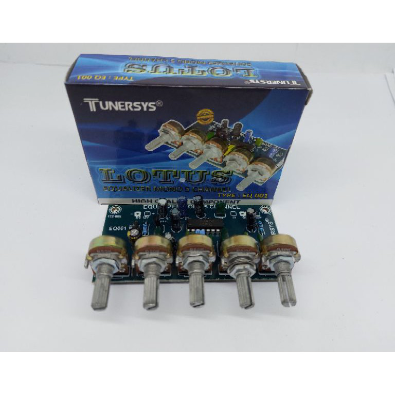 ➡Terbaru Kit Equalizer 5 Channel Lotus Tunersys Potensio Putar T35 ➠
