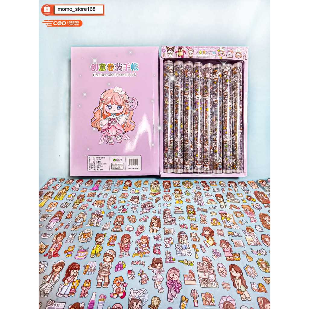 

Stiker NONO MOMO CICI STICKER GULUNG /LOTSO/SANRIO/MIXUE VIRAL KIRIM RANDOM