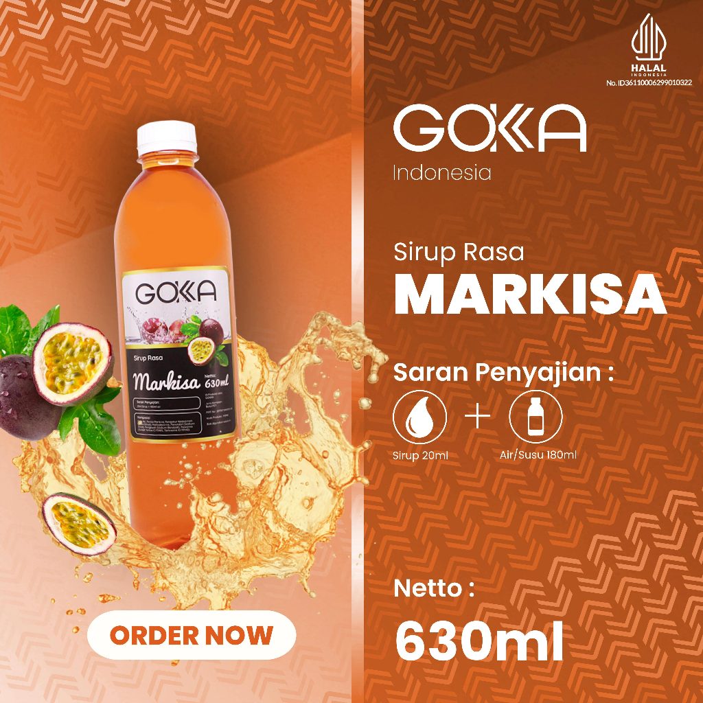 

Minuman Sirup Gokka Rasa Markisa / Markisa Syrup Gokka 630ml