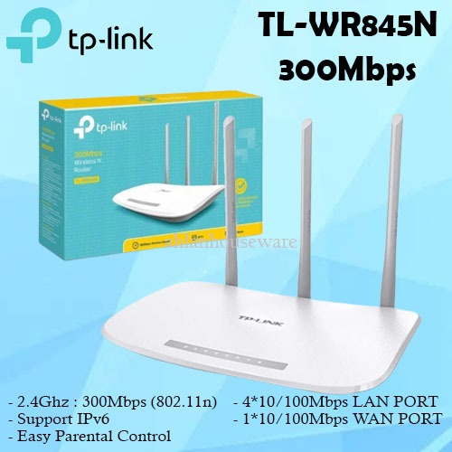 TPLINK WR845N ROUTER 300Mbps Wireless N Router