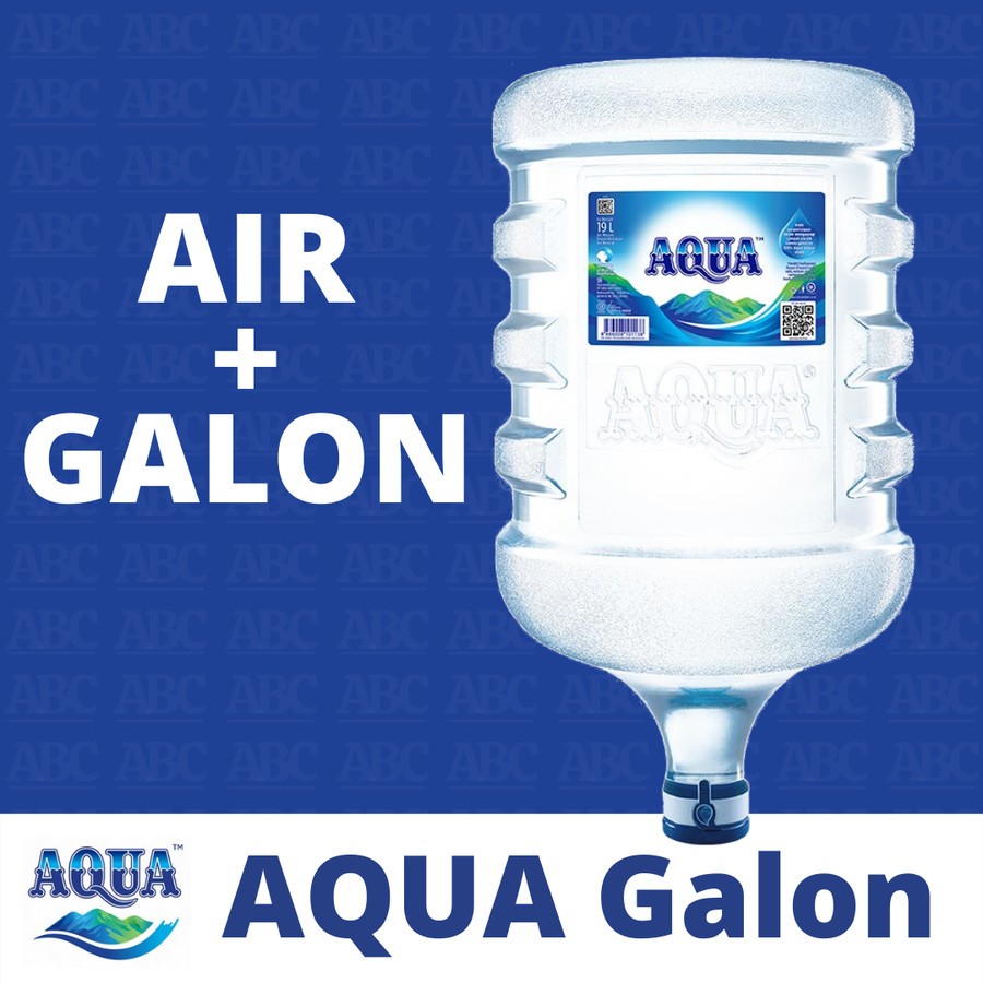 

AQUA 19 Liter | Air + Galon | Air Mineral | Air Minum | Isi Ulang