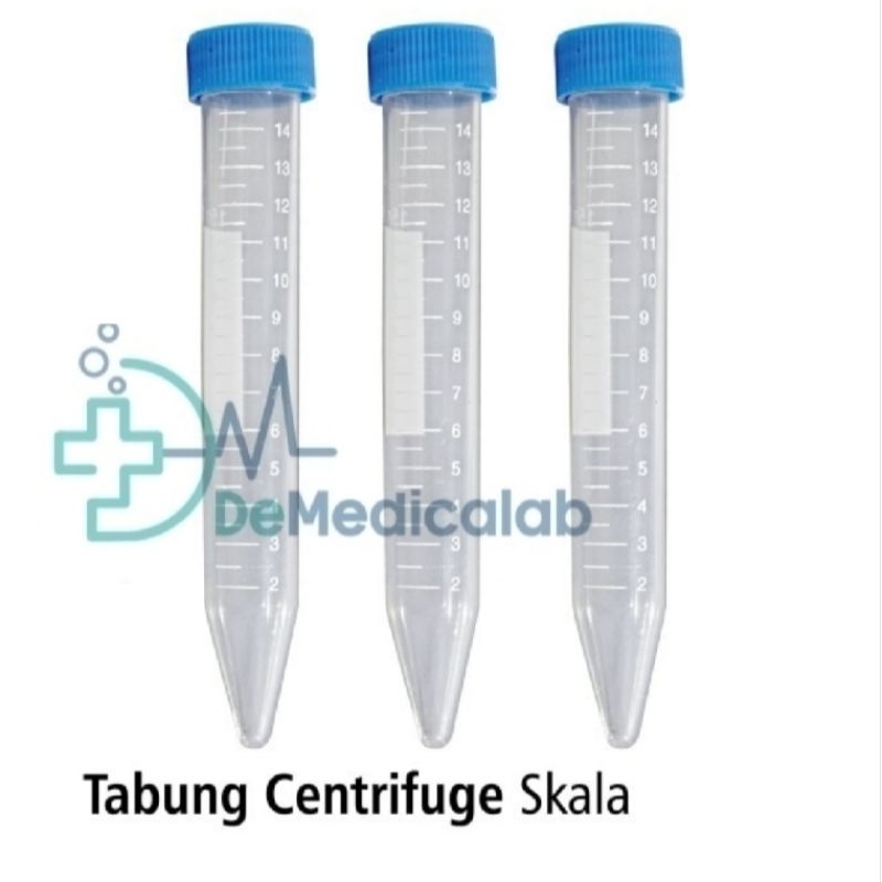 (ECER / SATUAN) Tabung Centrifuge Tube PP 15 Ml 15Ml Bag