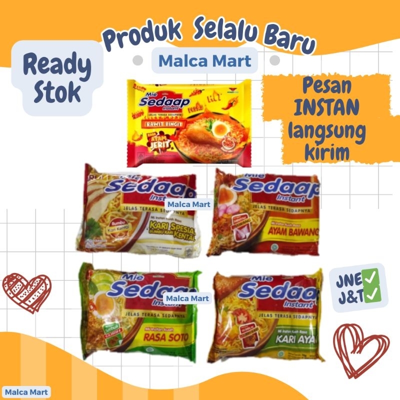 

MIE SEDAP KUAH KARI / AYAM BAWANG / SOTO / RAWIT / KARI SPESIAL