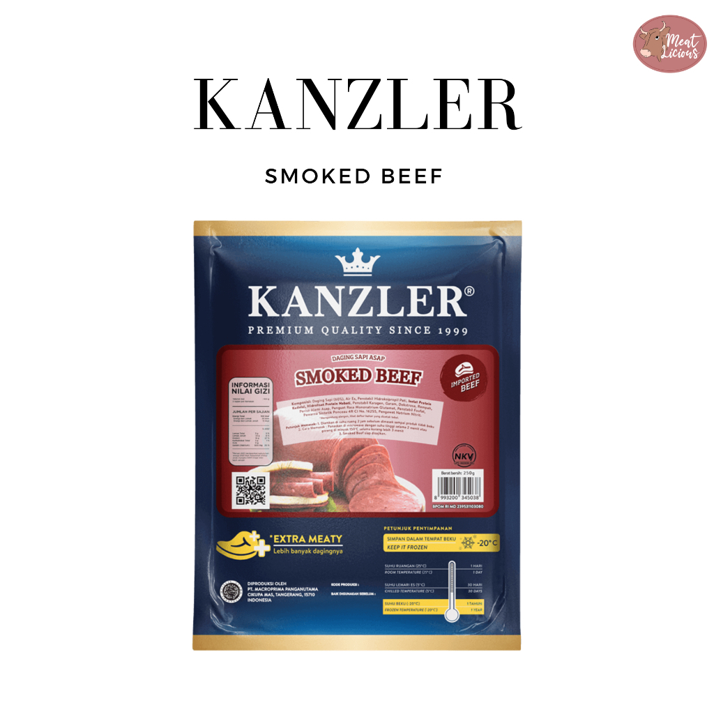 

Kanzler Smoked Beef 250gr / Daging Sapi asap