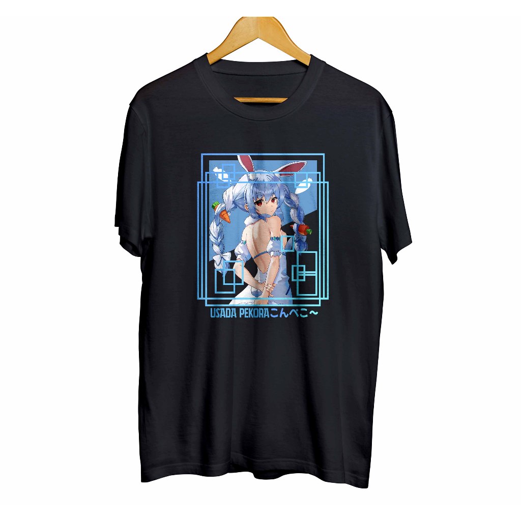 Kaos distro infinite anime vtuber USADA PEKORA SIDE BACK - HOLOLIVE JPN material combed 30s