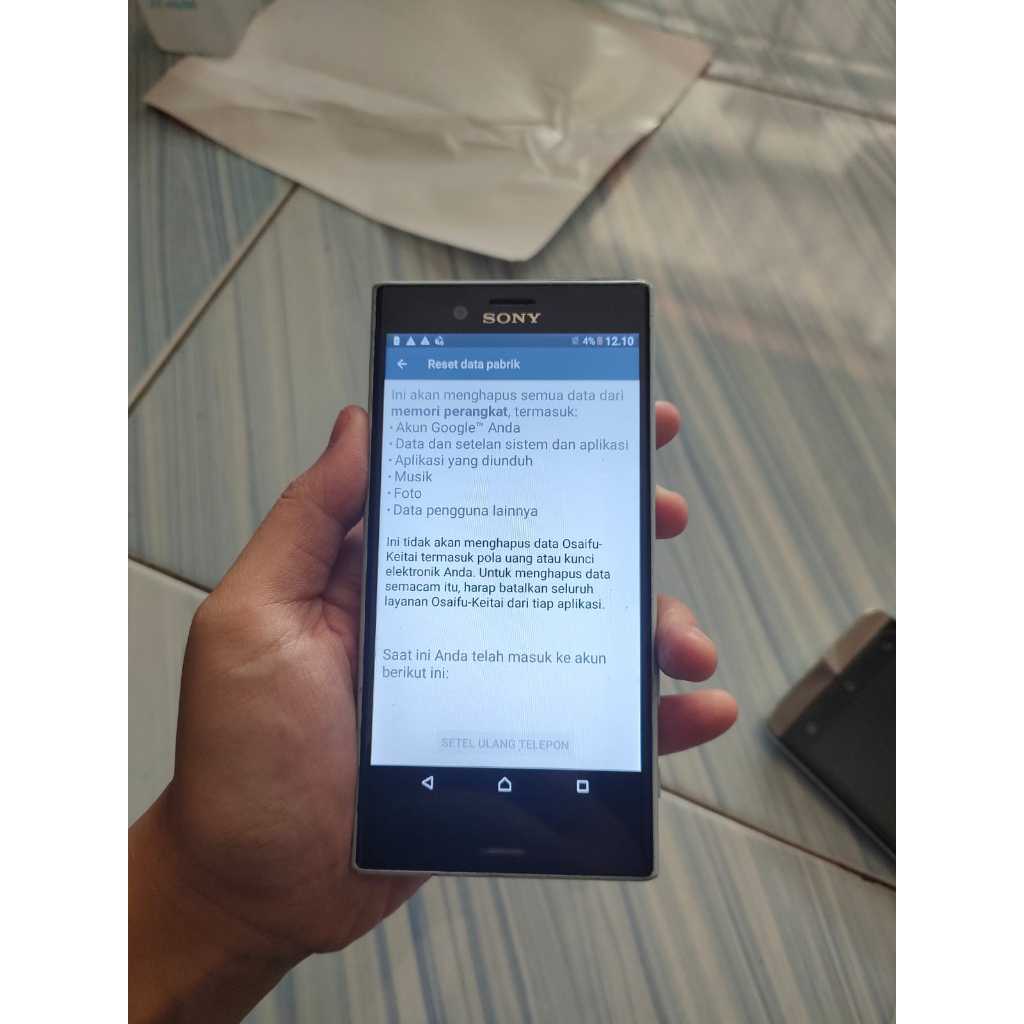 Handphone Sony Xperia XZ1 Compact Second (Minus Touchscreen Tidak Bisa di sentuh)