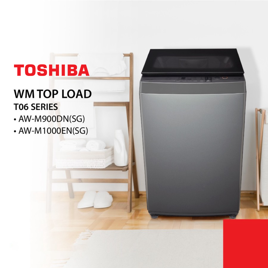 Toshiba Mesin Cuci Top Load AW-M1000EN 9Kg Mesin Cuci 1 Tabung