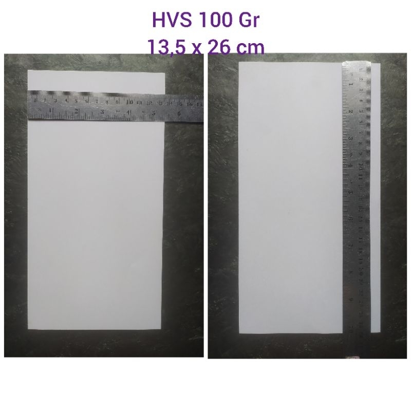

Kertas HVS 100 gr potongan 13,5 x 26 / 16,3 x 26 1 Kg