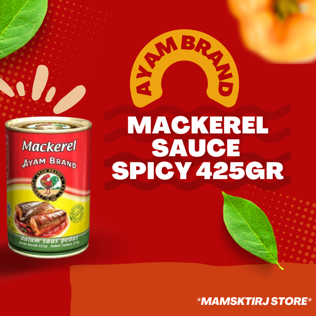

AYAM BRAND MACKEREL SAOS SPICY 425 GR