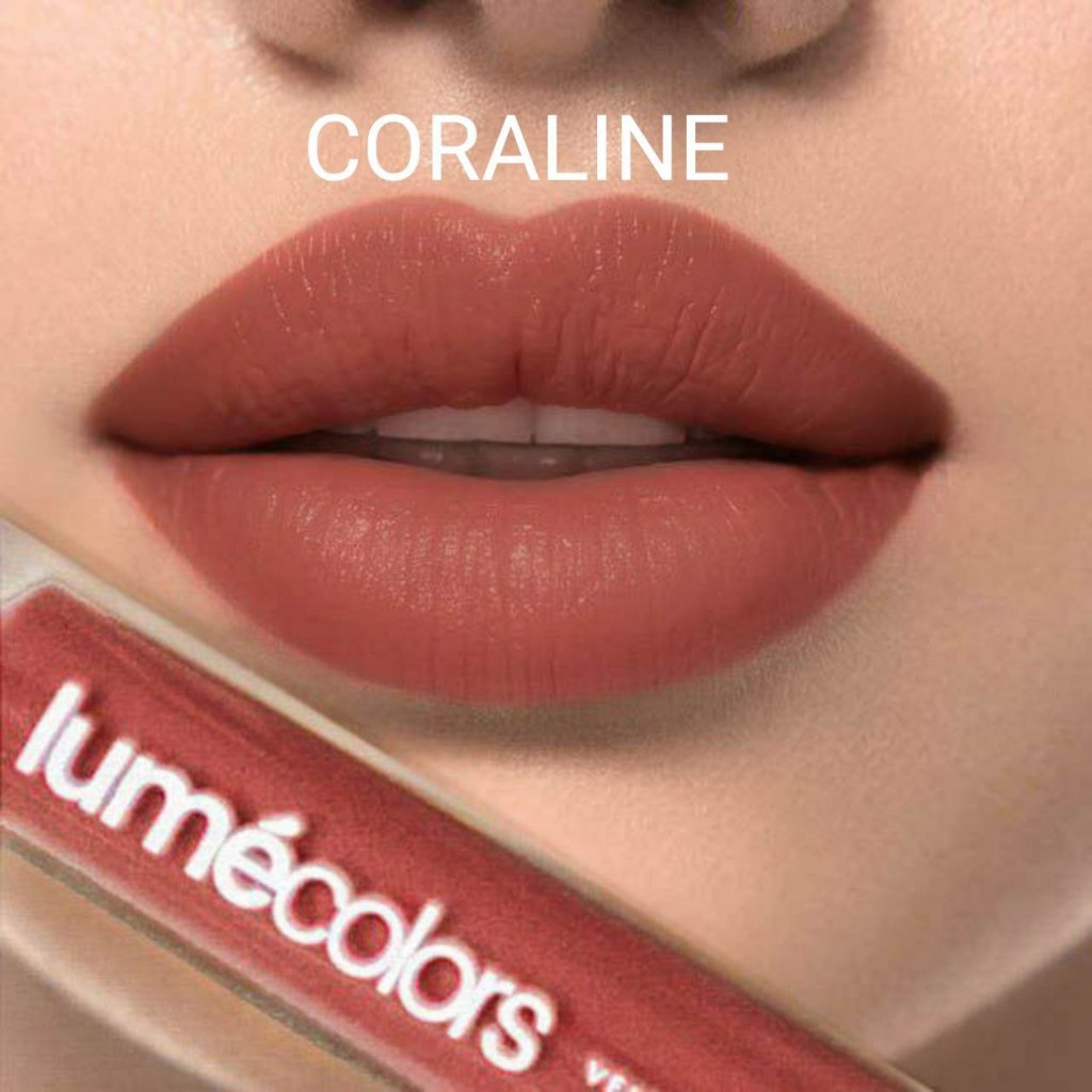 Lumecolors Velvet Lipcoat Lipstik Halal Lipmatte Tahan Lama Pigmented Ringan Shade Coraline By Tokobernice