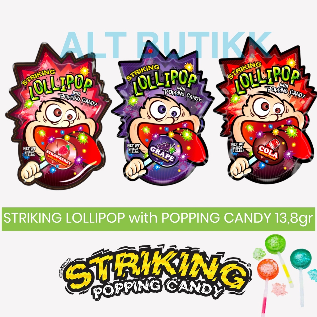 

STRIKING LOLLIPOP WITH POPPING CANDY | PERMEN PLETAK PLETOK ANEKA RASA