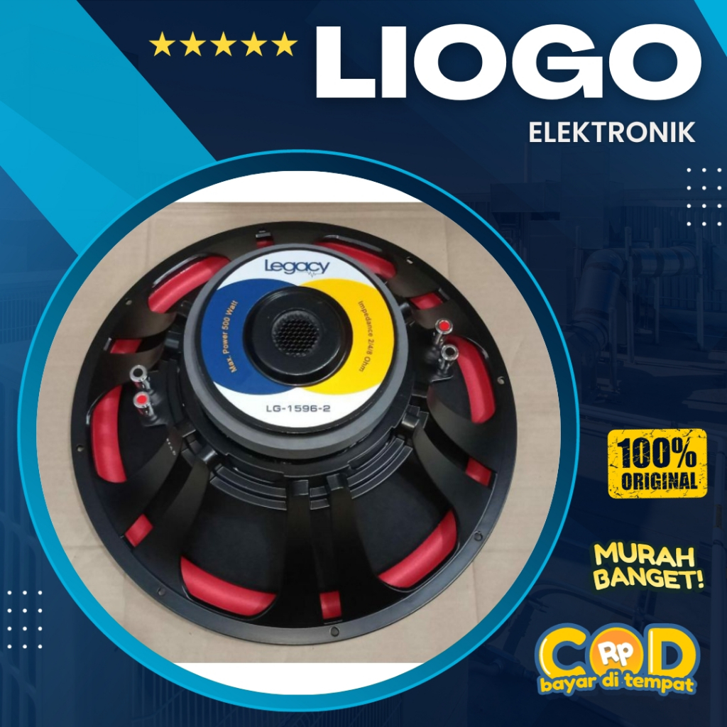 Speaker Legacy 15 Inch Legacy LG 1596 2 Subwoofer 15 Inch Legacy 1596 Double Coil Audio Subwoofer Mo
