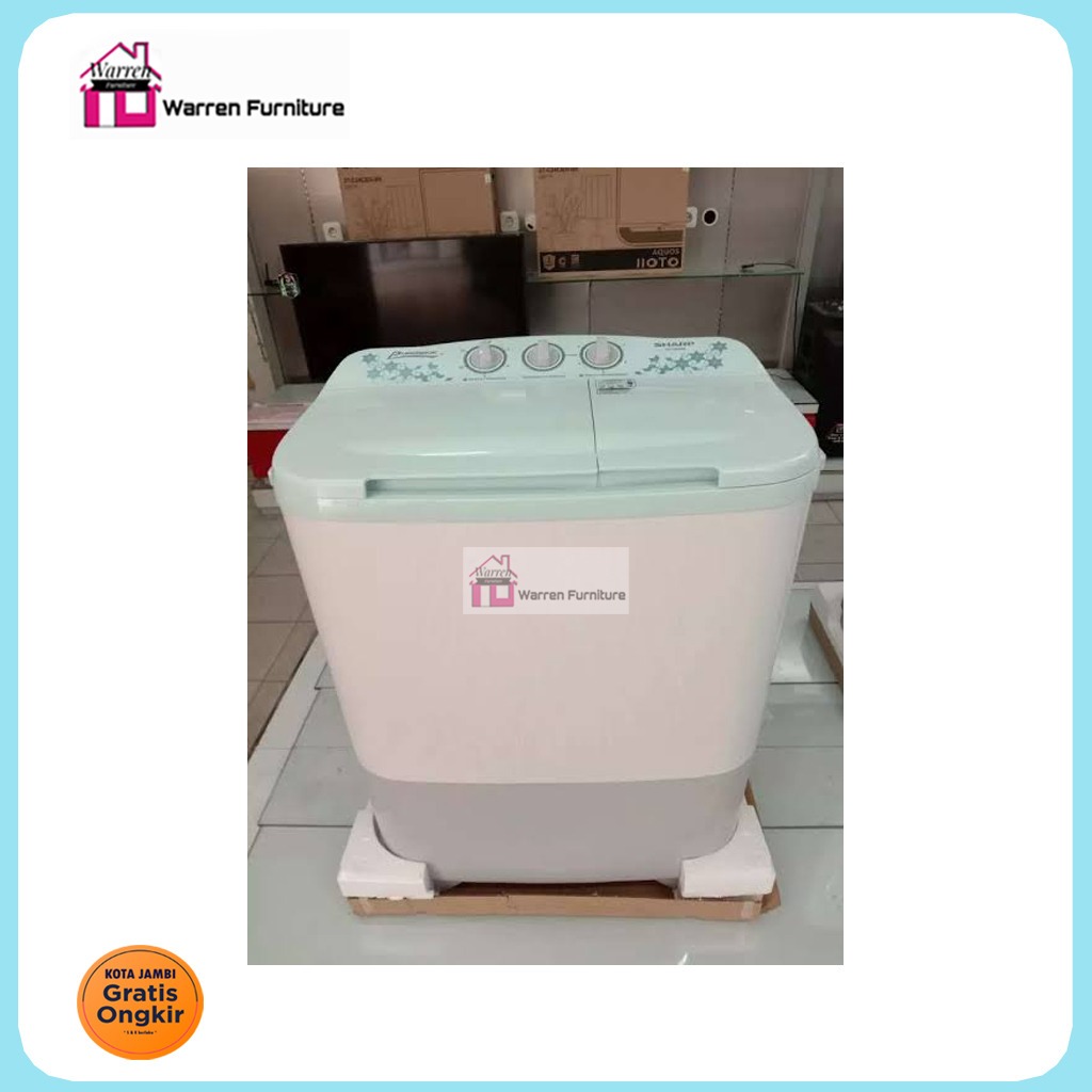 Mesin cuci sharp 8kg 2 tabung