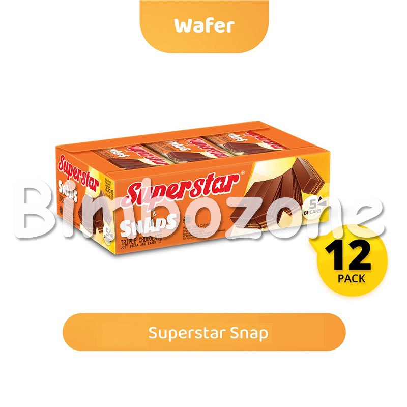 

Bimbozone - Wafer Coklat SuperStar Snap 12 bungkus