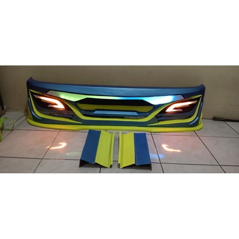 bemper patriot plus lampu  universal bisa buat canter, ragasa, dyna, isuzu