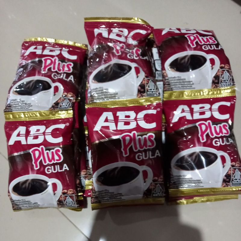 

Kopi ABC plus gula dan Top plus isi 10 sachet