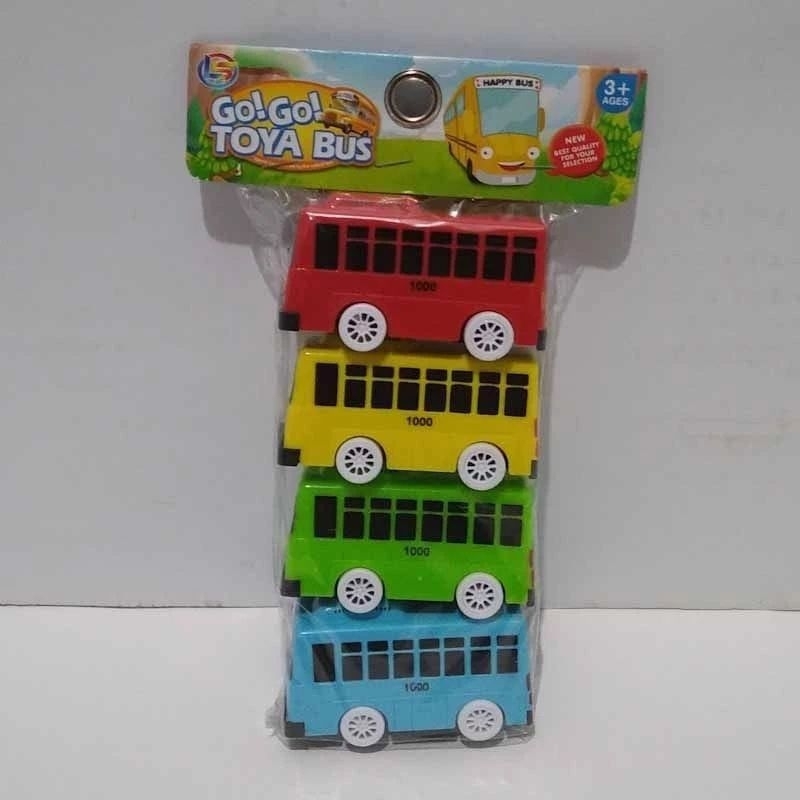 Mainan Anak Murah Mini Bus Toya isi 4pcs LT 55