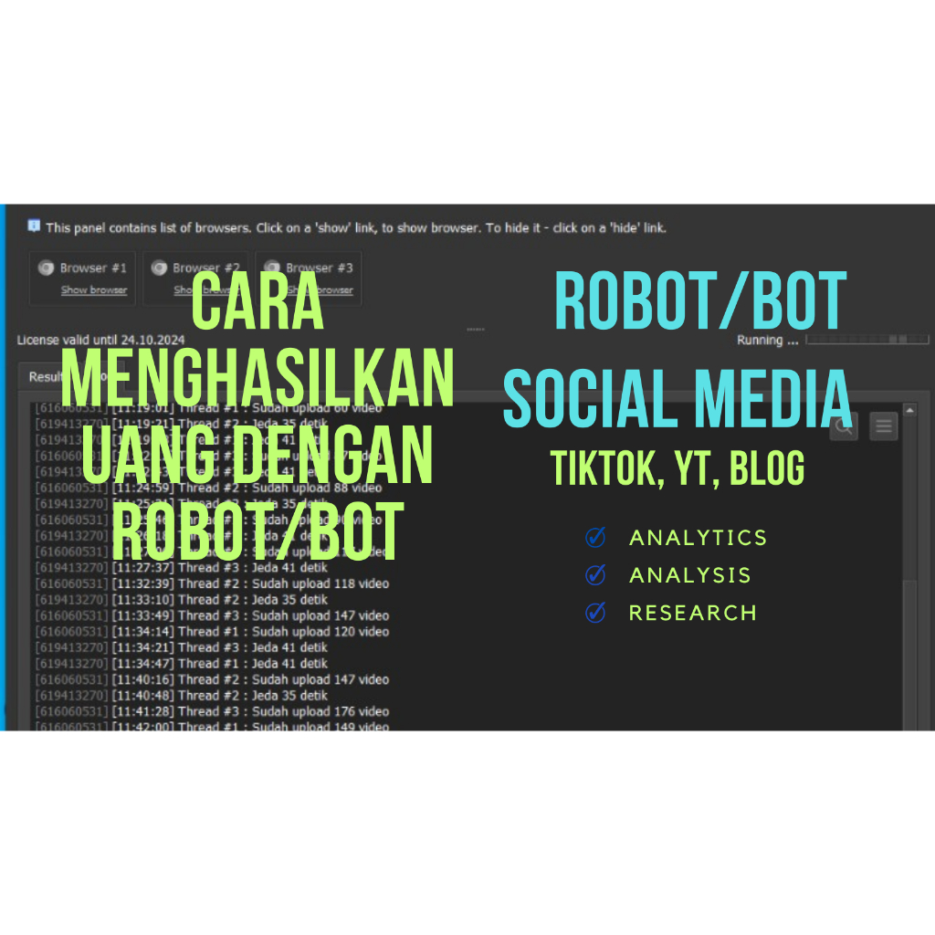 ROBOT/BOT-YOUTUBE,TIKTOK,BLOG