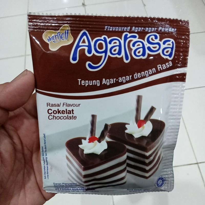 

Mahbubah - Nutrijell Agarasa 22 g Tepung Agar - Agar Dengan Rasa Cokelat