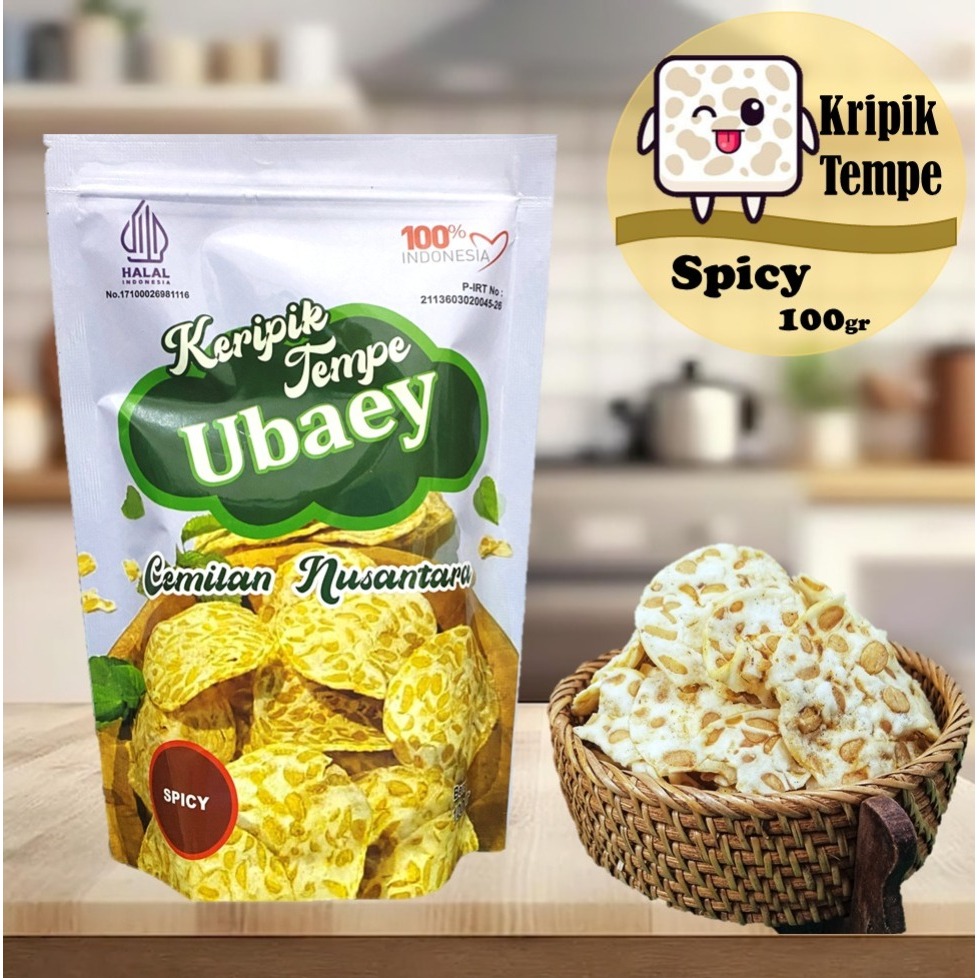 

KERIPIK KRIPIK TEMPE SAGU SPICY - 100GRAM