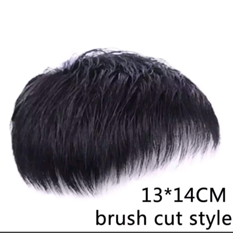 TOUPEE PENUTUP RAMBUT BOTAK WIG PENDEK PRIA MURAH