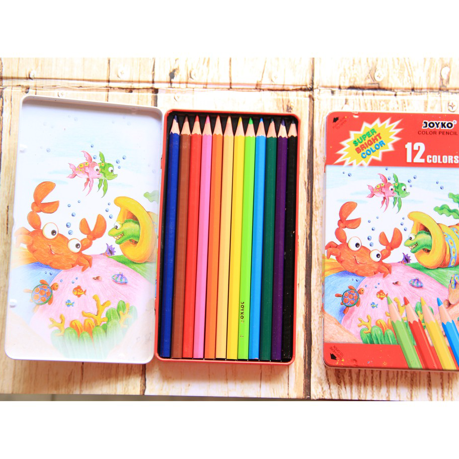 

Big Sale Pensil Warna Joyko Kaleng 12 Color