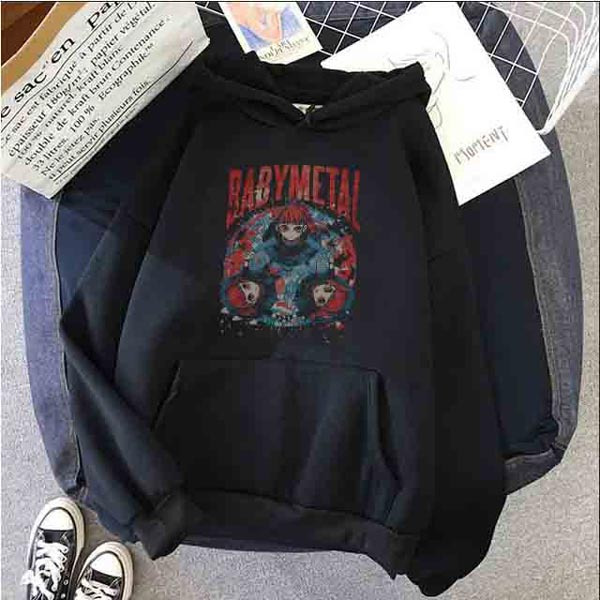 Jaket Hoodie BABYMETAL BAND Hoodie Jumper Bahan Cotton Fleece Baby Metal KODE BM-24886915